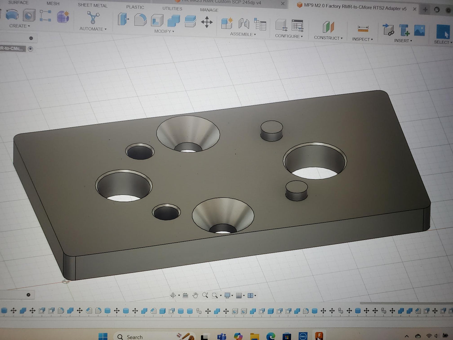 Custom Red Dot Adapter Plate