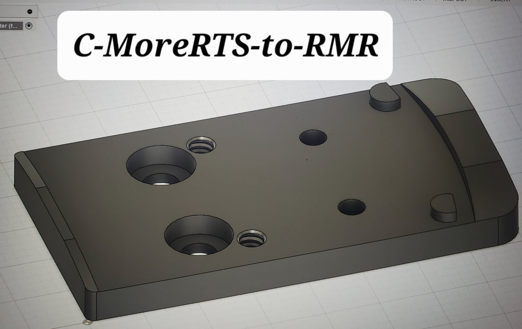 Raised Rmr Plate C-More RTS-to-RMR (Red Dot Adapter Plate) – SAS Tactical Customs LLC