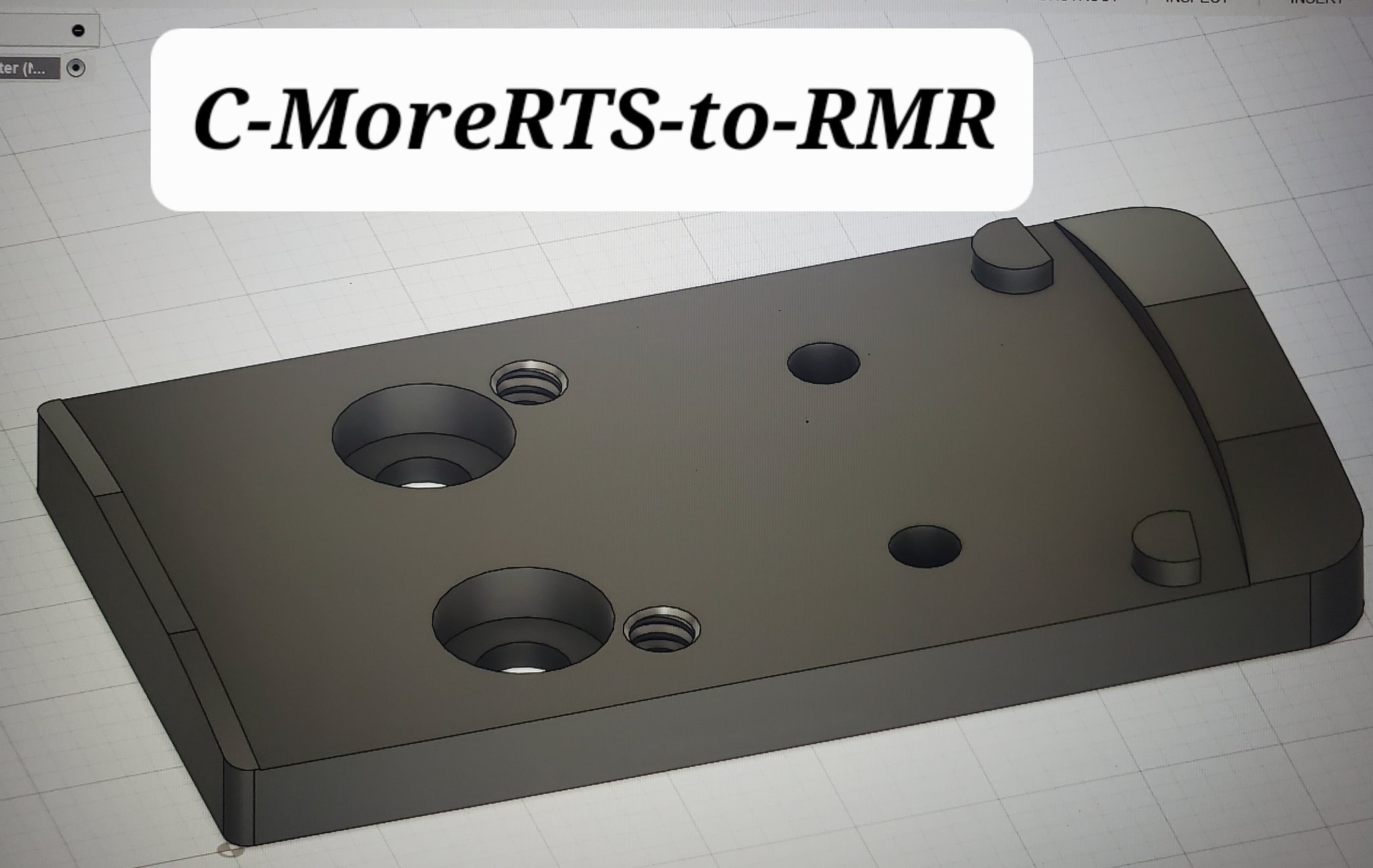 C-More RTS-to-RMR (Red Dot Adapter Plate) – SAS Tactical Customs LLC
