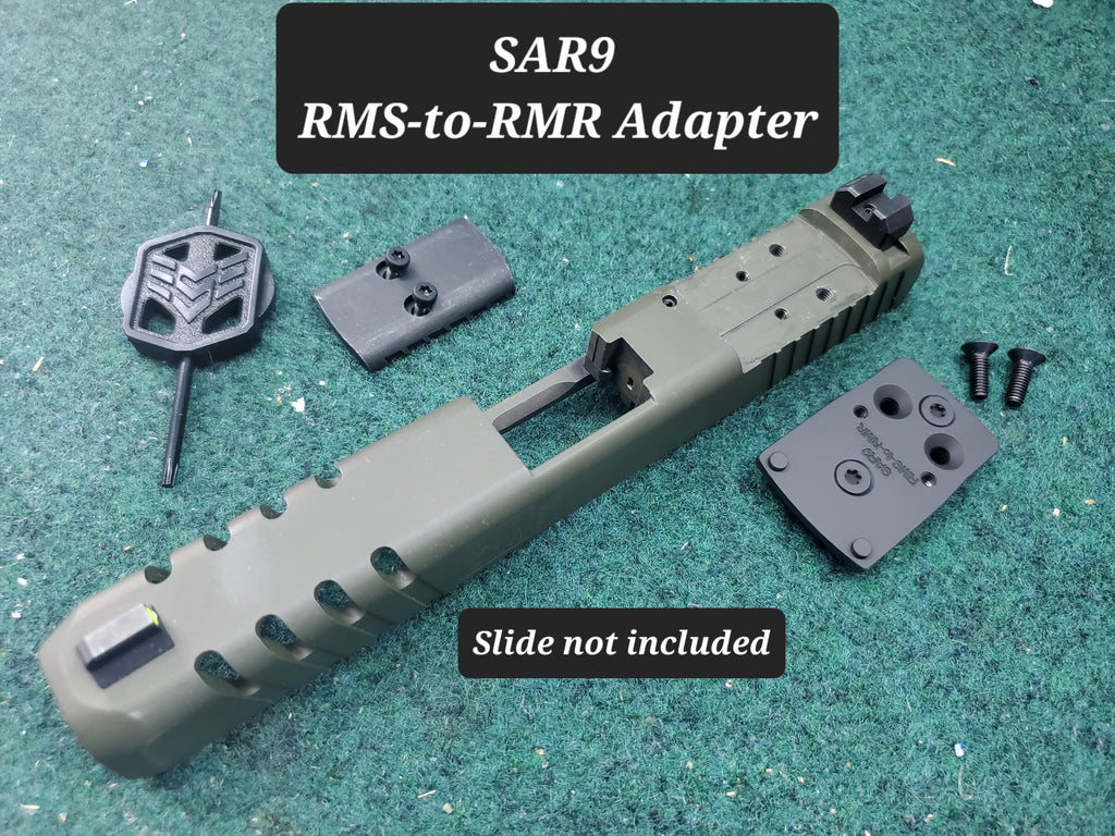 SAR9 RMR Adapter Plate: Factory RMSc-to-RMR – SAS Tactical Customs LLC