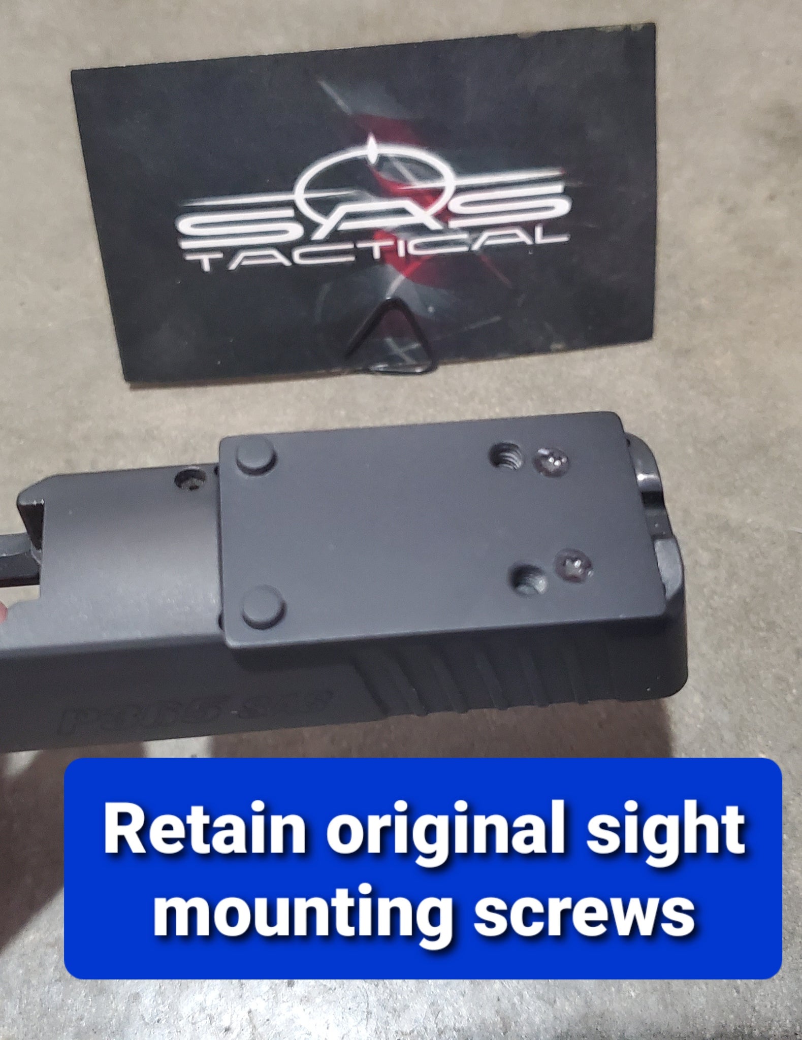 Sig P365 Optic Cover Plate