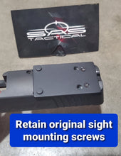 Sig P365/P938 SAS Optic Adapter/Mounting Plate