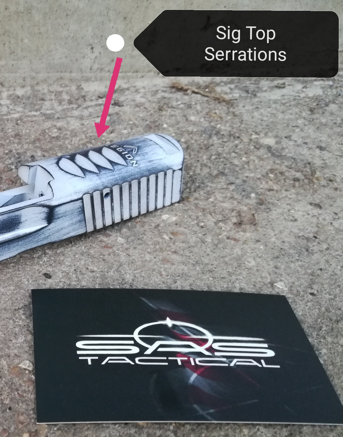 Sig Sauer - Slide Milling Service - Top Serrations