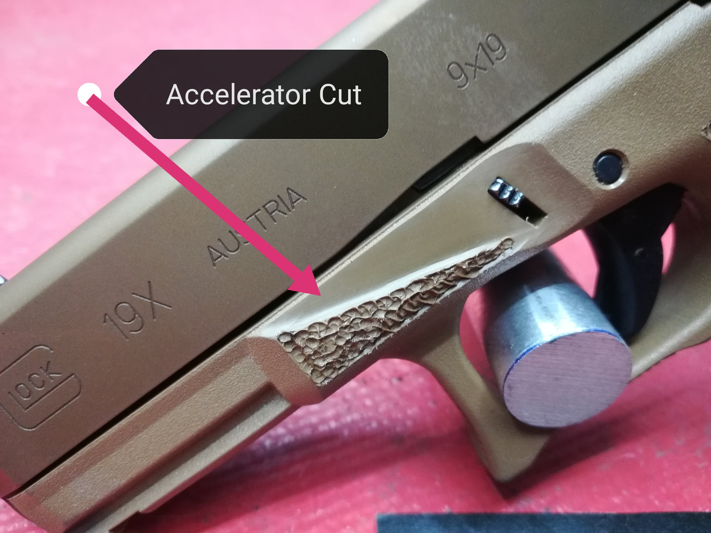 glock gas pedal Accelerator Cut w/stippling – SAS Tactical Customs LLC