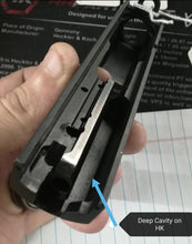 HK P30 Red Dot Cutout Service w/dovetail relocation (sights not included)